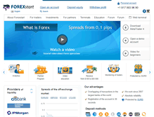 Tablet Screenshot of forexstart.com